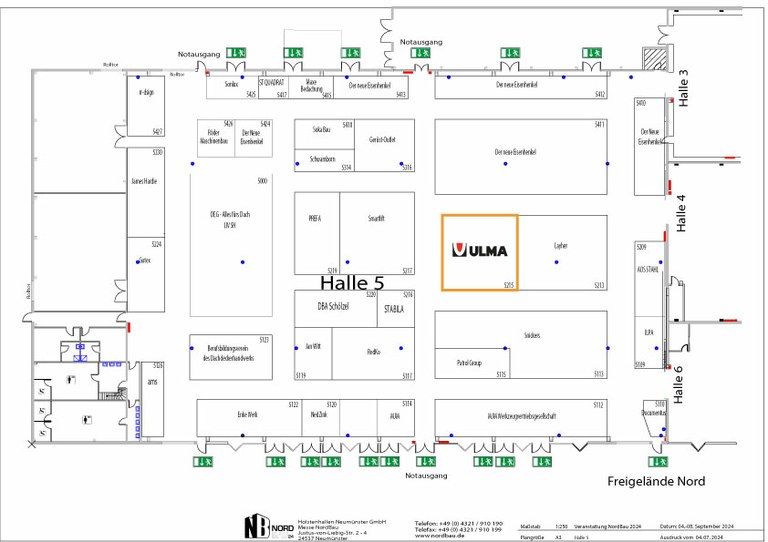 69. NordBau 2024 in Neumünster: ULMA ist dabei!